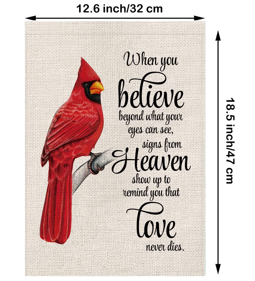 GPGHE Cardinal flag with both sides printed for visibility from every angle.