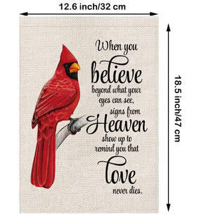 GPGHE Cardinal flag with both sides printed for visibility from every angle.