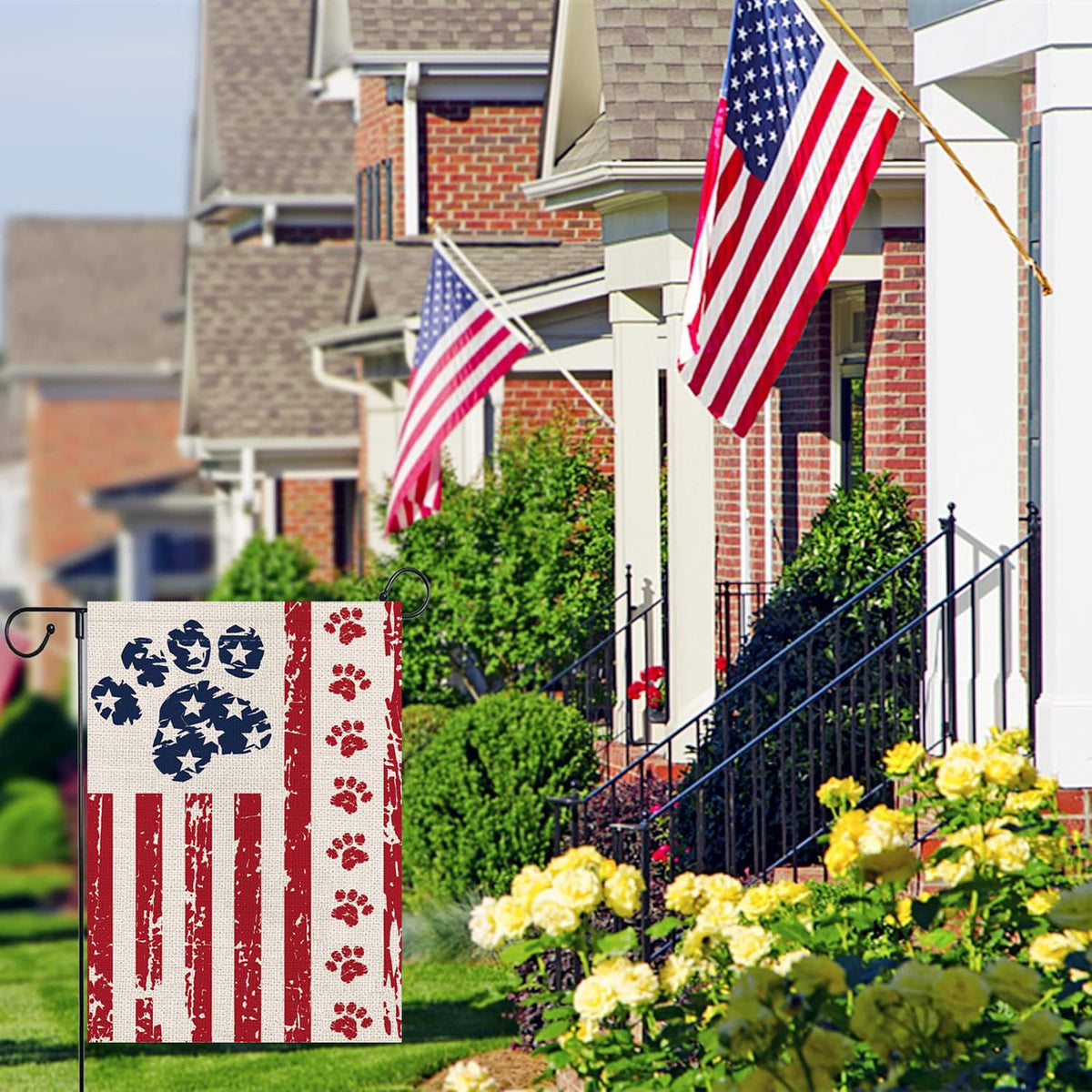 GPGHE double-stitch garden flag reliable for outdoor and indoor use