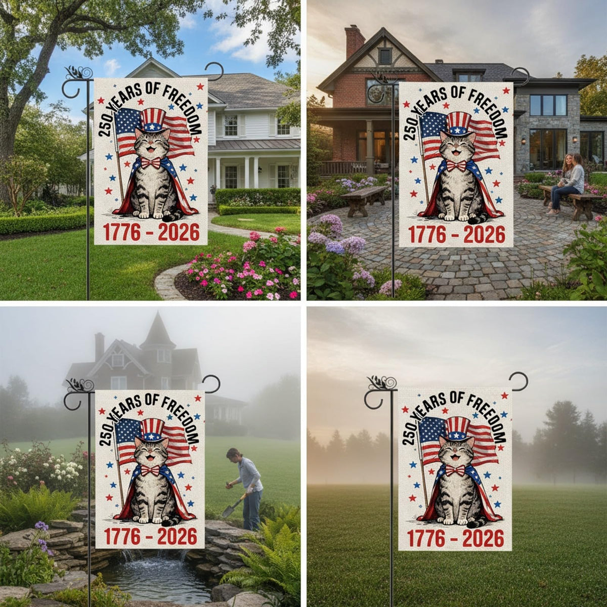 GPGHE flag measures 12.5x18 inches, easy to hang anywhere.