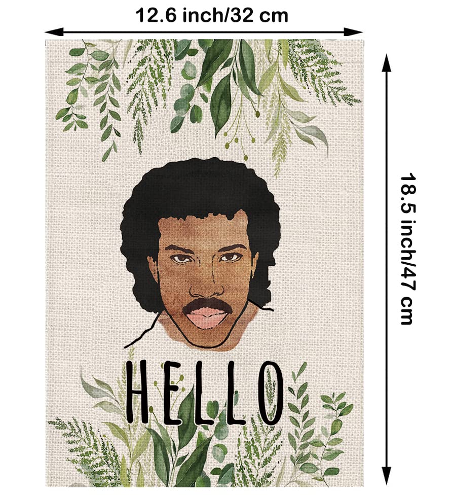 GPGHE Hello Funny Garden Flag back view shows balanced double-sided design.