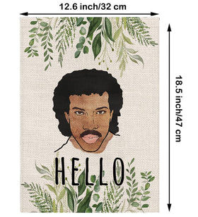 GPGHE Hello Funny Garden Flag back view shows balanced double-sided design.