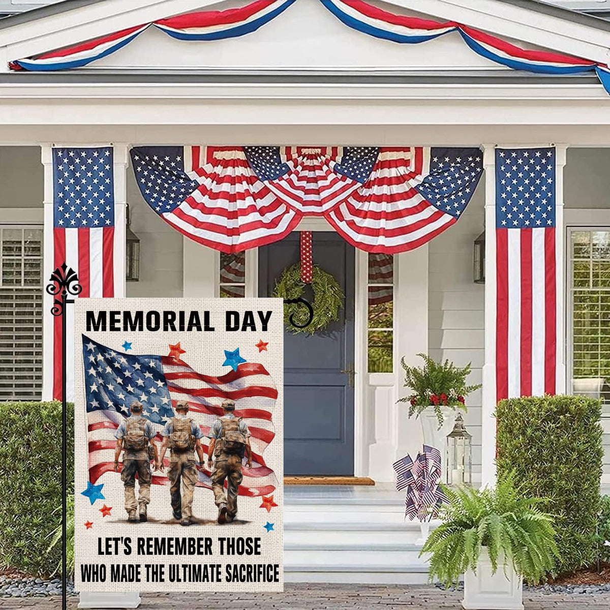 GPGHE garden decor flag suitable for lawn, balcony, porch, or door.