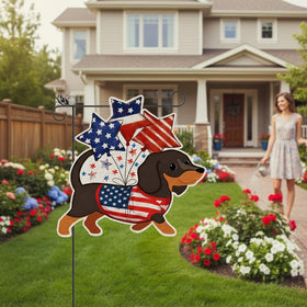 GPGHE outdoor garden flag hangs easily for patriotic ambiance