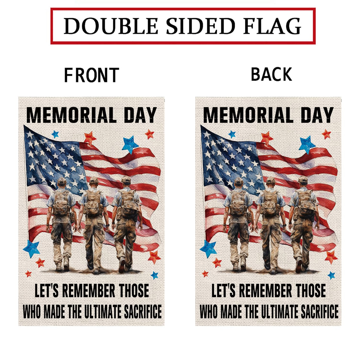 GPGHE outdoor flag stands up to weather and sun with fade resistance.