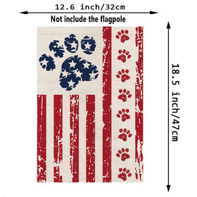 GPGHE patriotic garden flag USA double-sided, clear from both sides