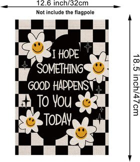 GPGHE daisy flag styled as outdoor decor for yard displays.