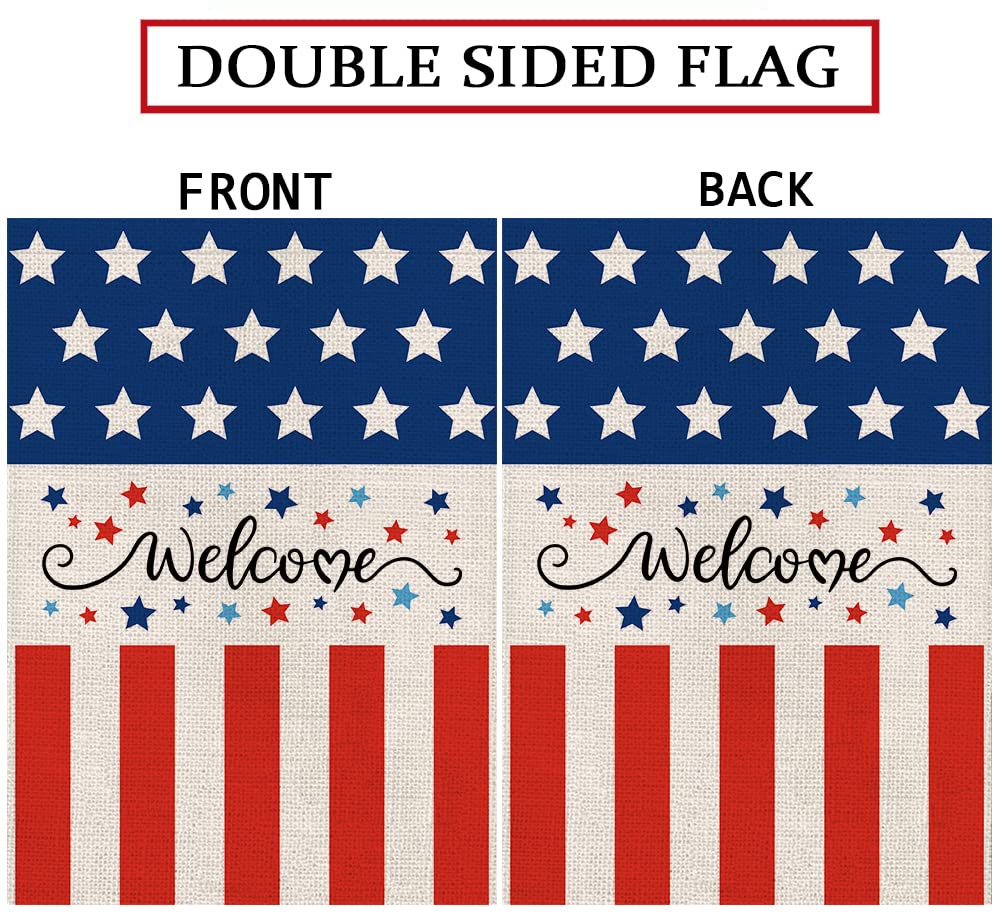 GPGHE yard decor flag greeting guests at your front door.