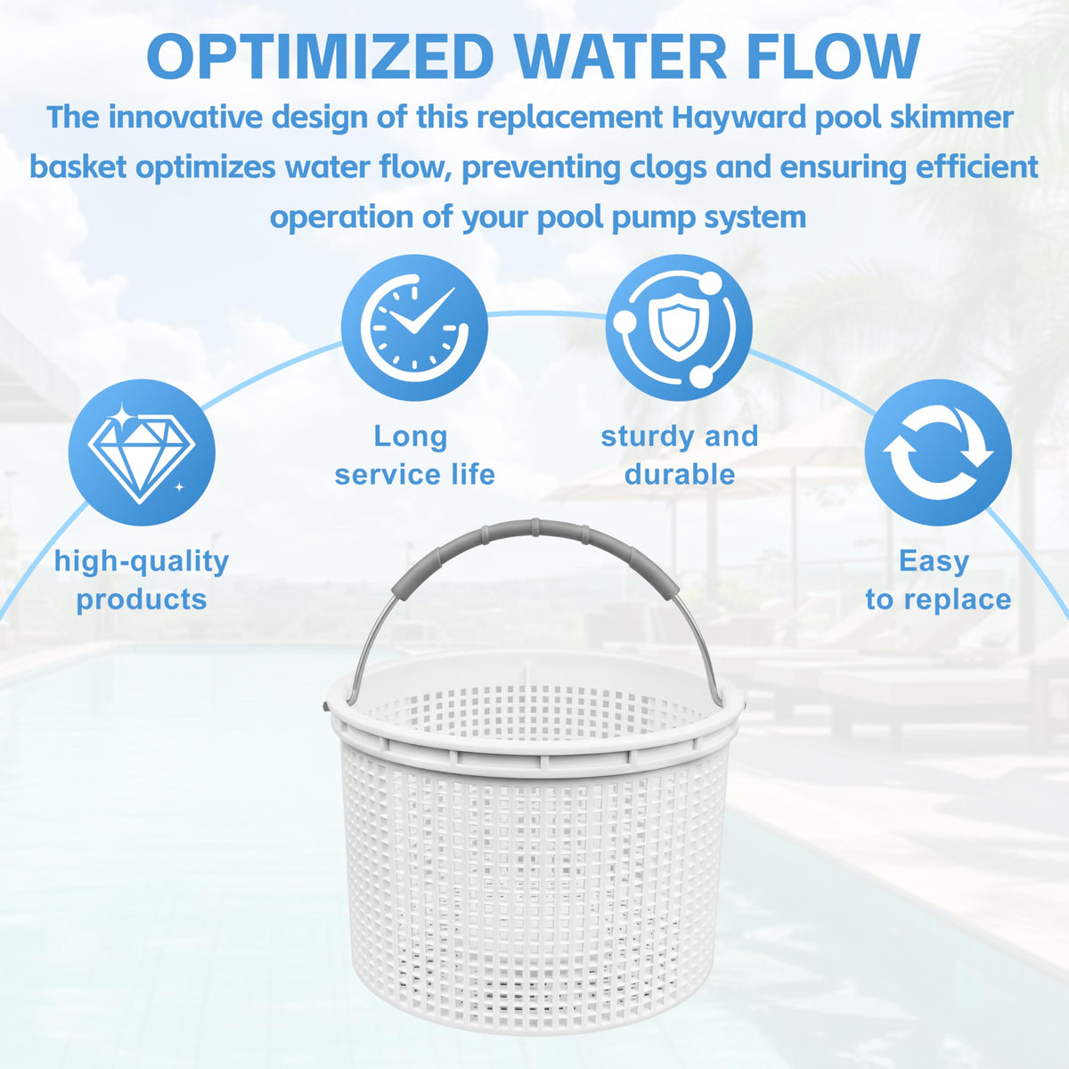 GPWXYYY easy-remove design facilitates routine pool maintenance