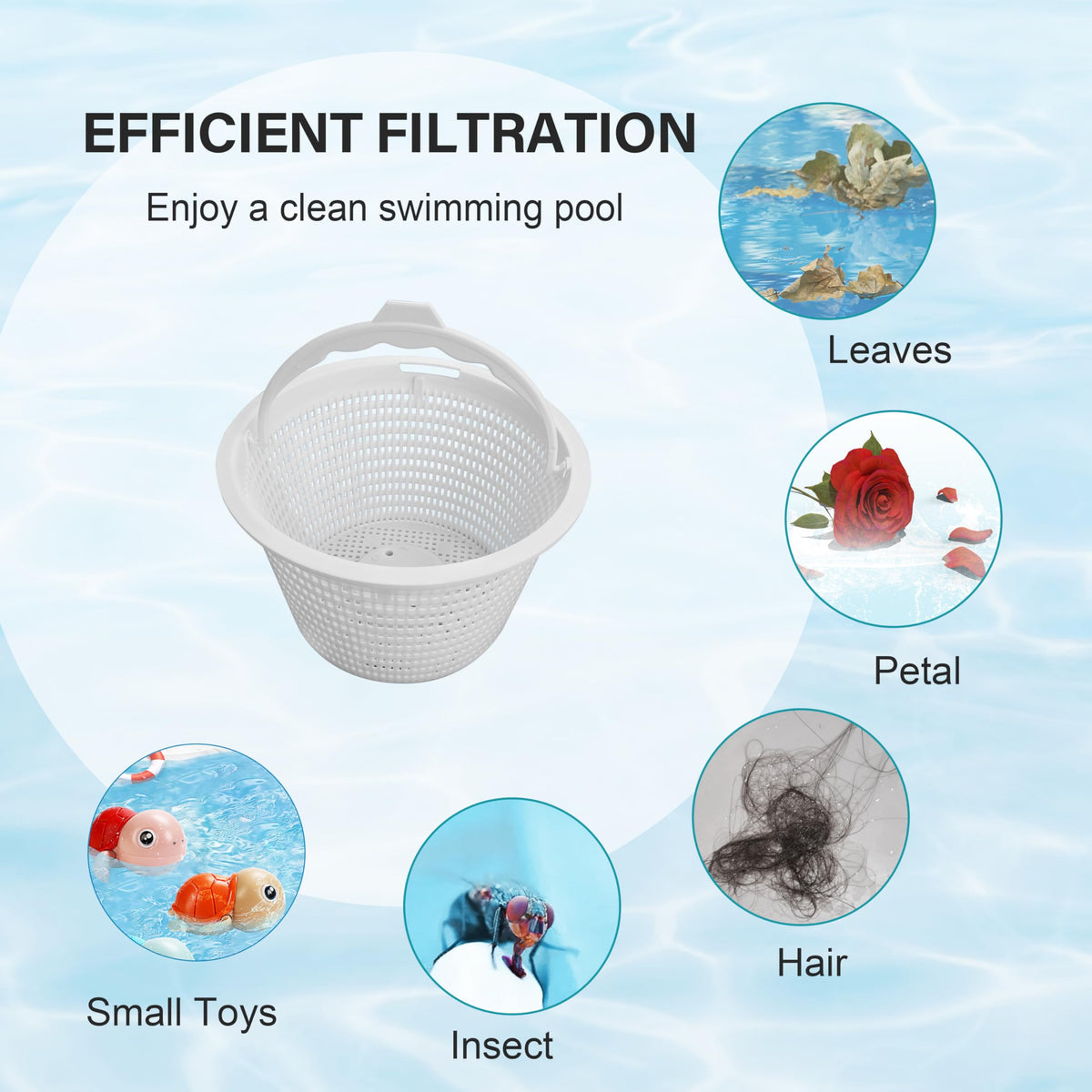 GQNDGN tool-free installation for quick skimmer maintenance.