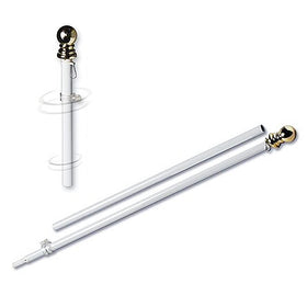 Grace Alley 6 ft flag pole with free spin action prevents tangling