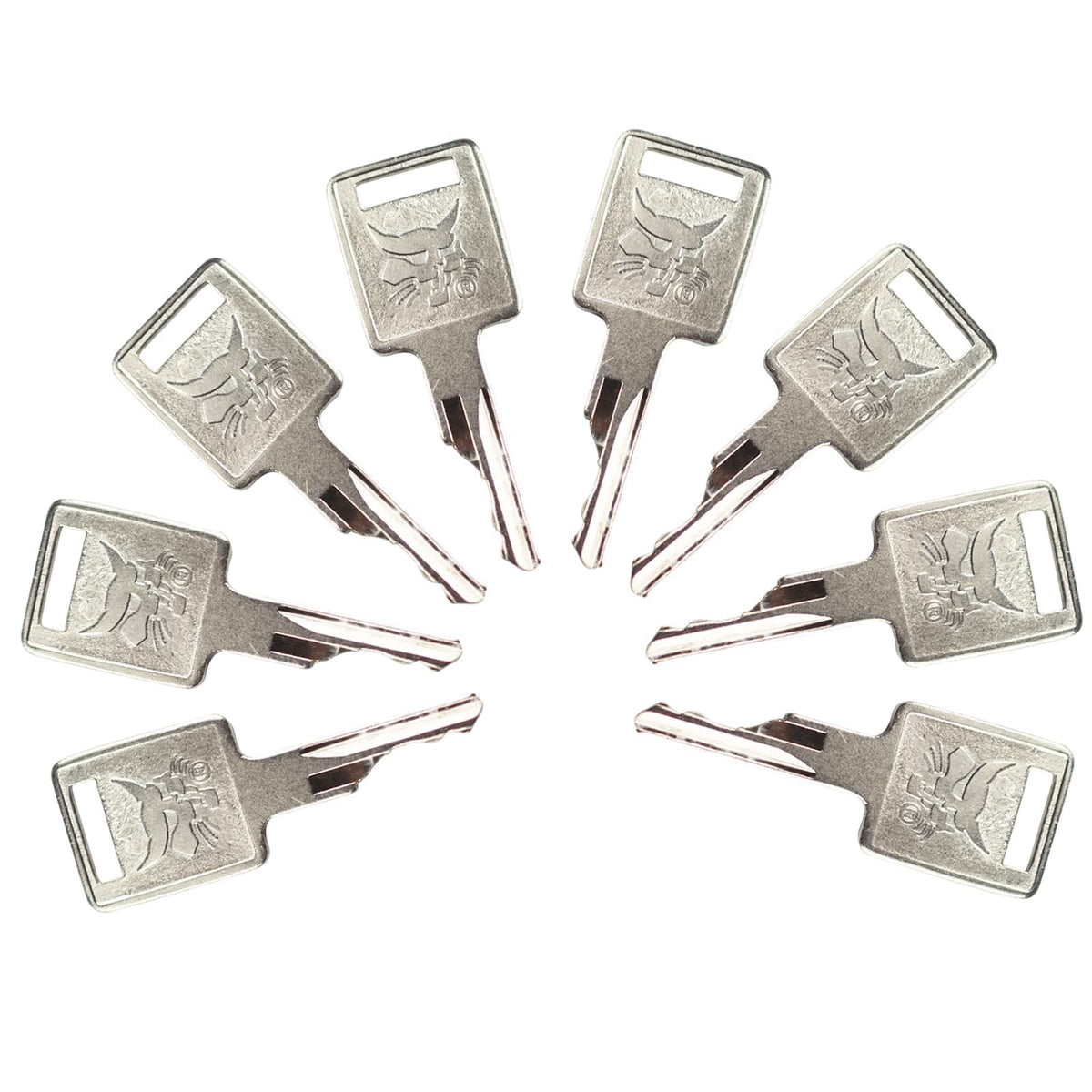 Gradora D250 ignition keys close-up showing durable construction for quick replacements