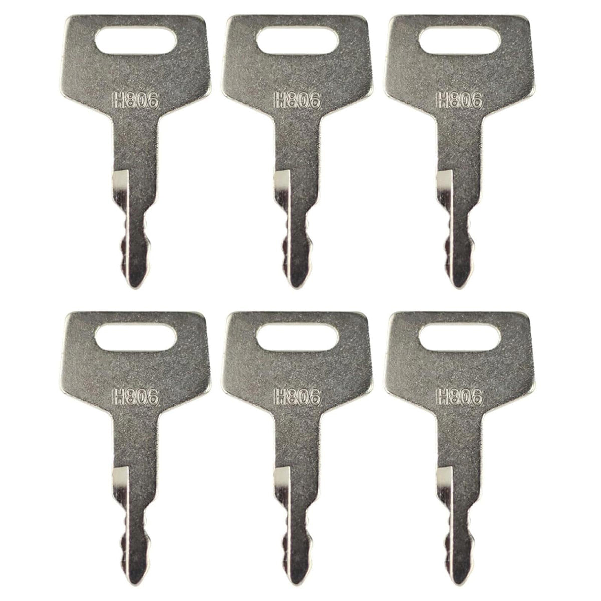 Gradora H806 ignition keys for heavy equipment provide a reliable backup.