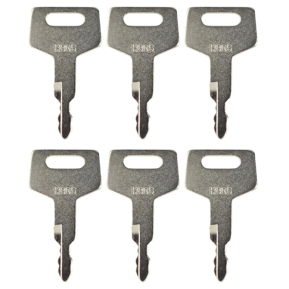 Gradora H806 ignition keys for heavy equipment provide a reliable backup.