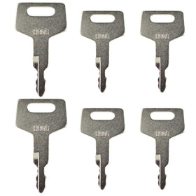 Gradora ignition keys compatible with Takeuchi excavators for quick replacements.