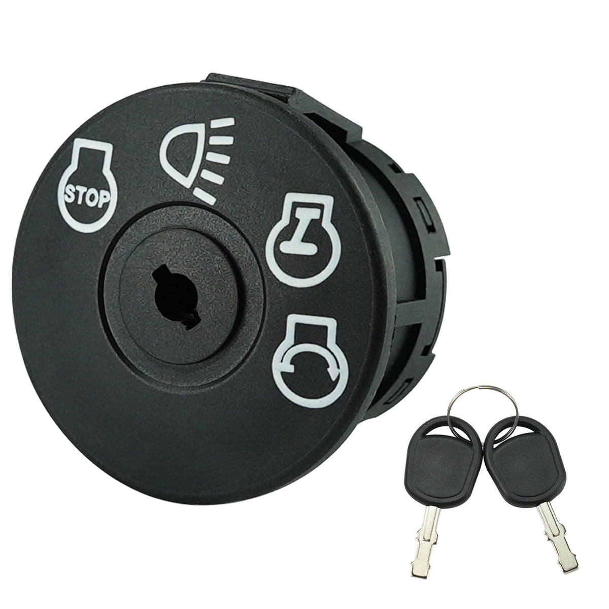 Gradora ignition switch with seven terminals for versatile mower wiring and compatibility