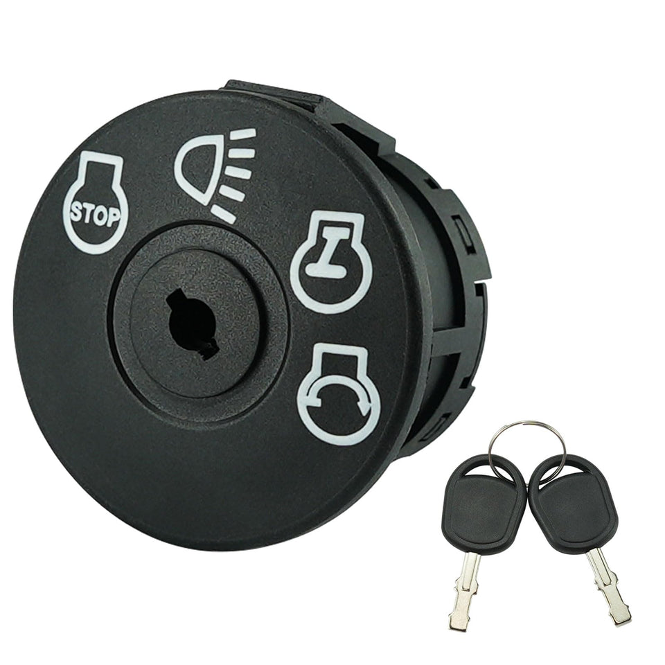 Gradora ignition switch with seven terminals for versatile mower wiring and compatibility