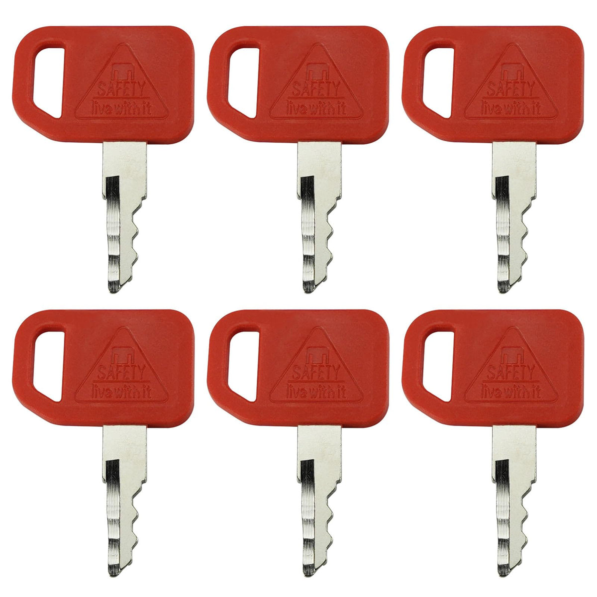 Gradora T209428 ignition keys set for John Deere skid steer, quick replacement.
