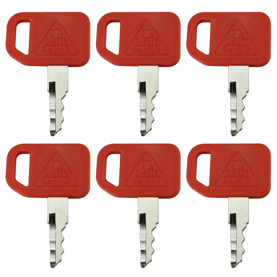 Gradora T209428 ignition keys set for John Deere skid steer, quick replacement.