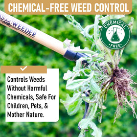 Grampa's Weeder bamboo construction blends durability with natural materials.
