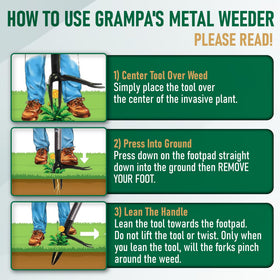 Grampa's Weeder is a durable American-made tool with lifetime support