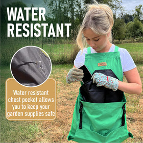 Grampa's Weeder durable cotton canvas fabric withstands garden chores.