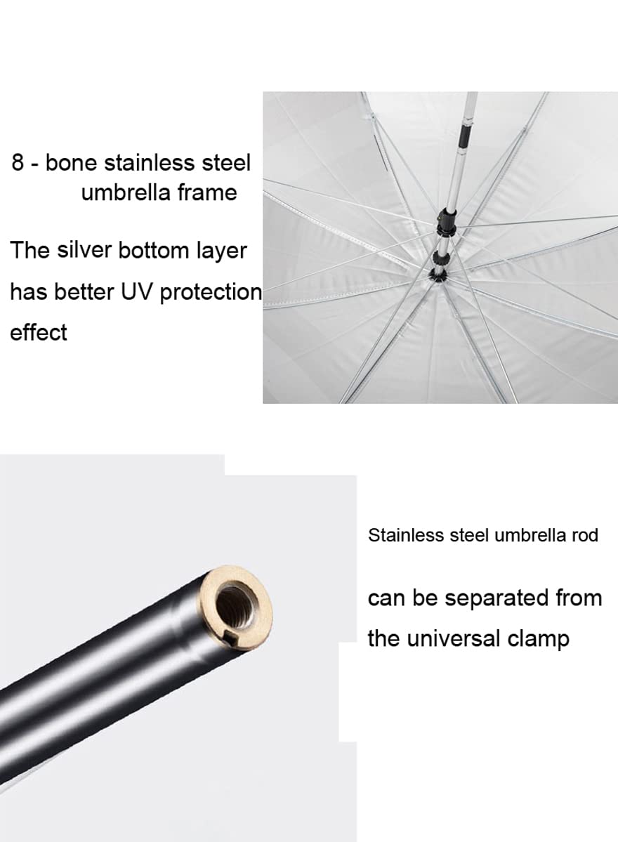 GRANDMEI 360-degree tilt allows shading from any angle.