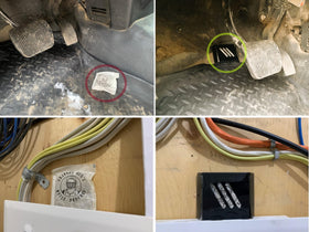 Grandpa Gus's setup in a garage to help prevent nesting.