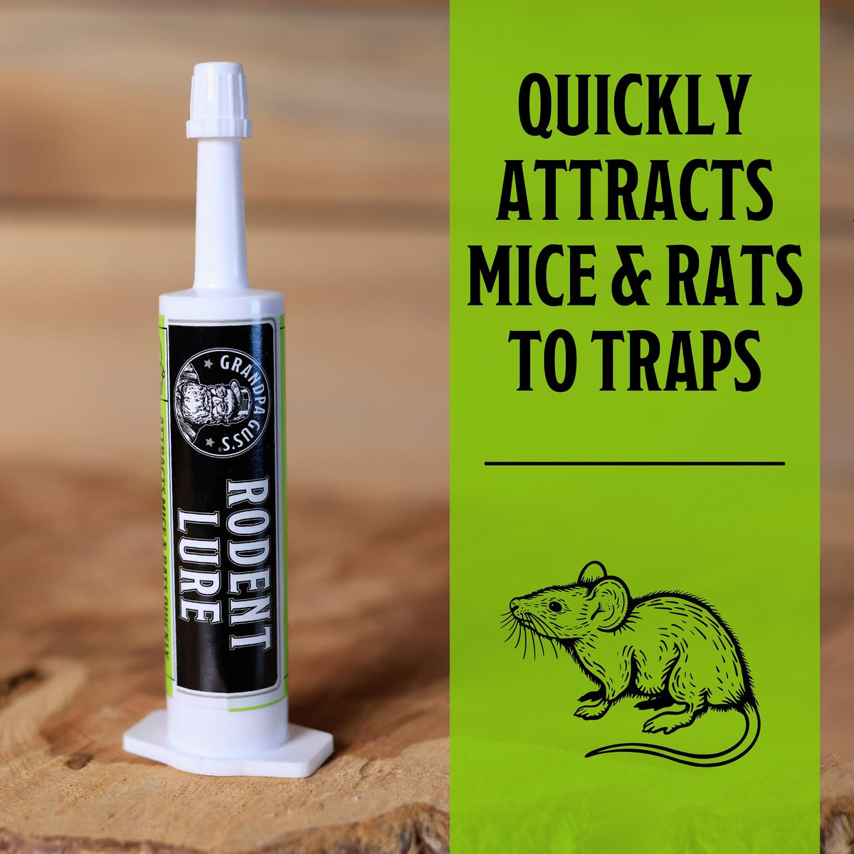 Grandpa Gus's Rodent Lure ready to be dispensed into bait cups.