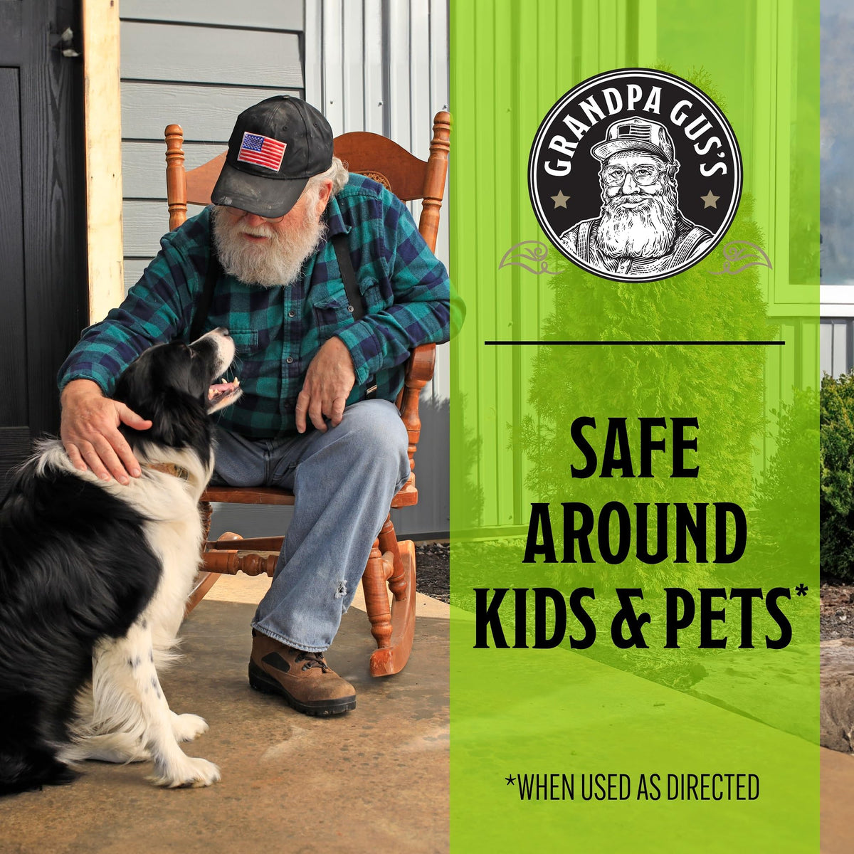 Grandpa Gus's Rodent Repellent Spray used indoors for larger areas.