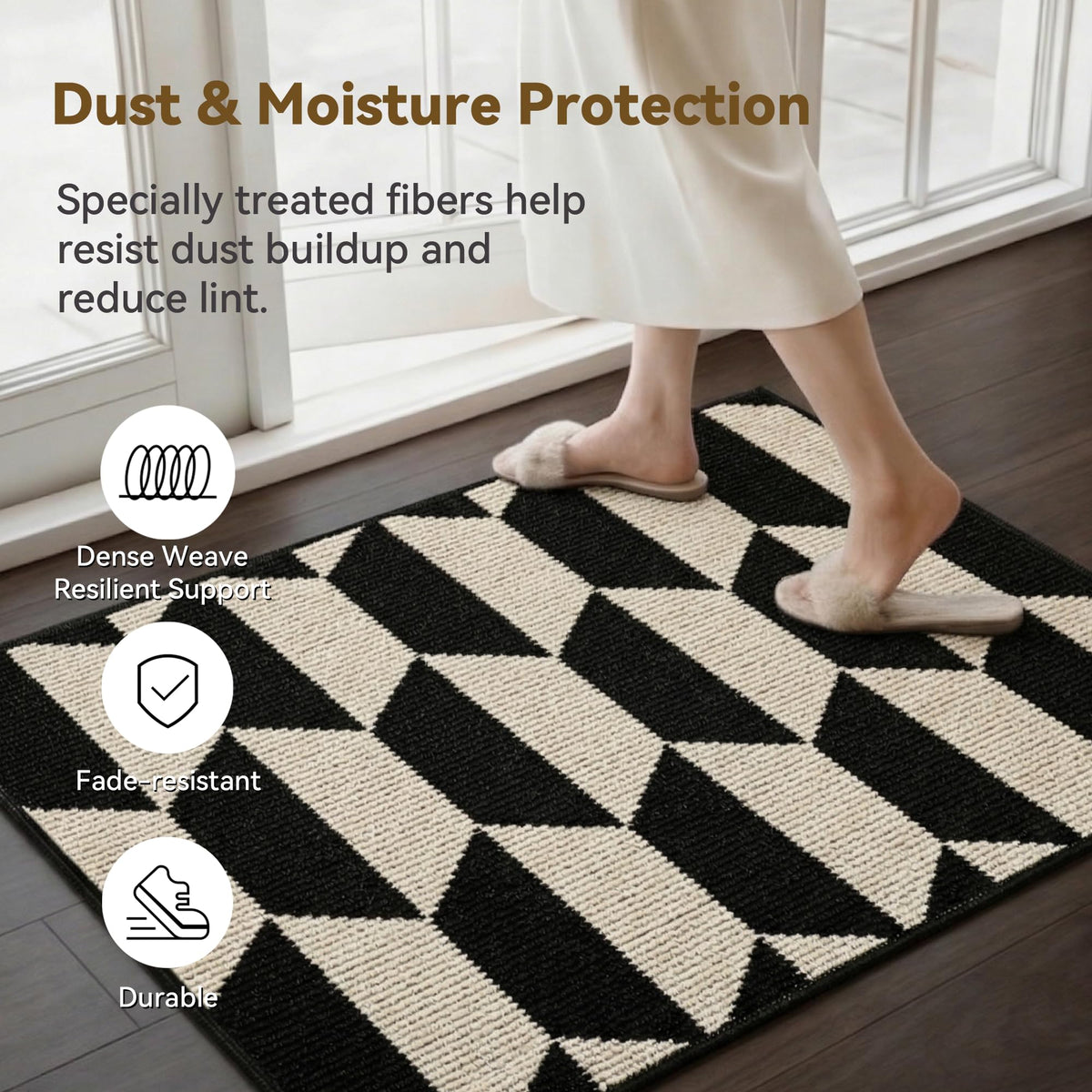 GRANNY SAYS Indoor Doormat low-profile design fits under doors