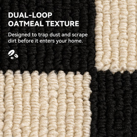 Granny Says low-profile mat fits under doors without snagging.