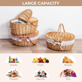 GRANNY SAYS natural willow basket ready for market or garden use