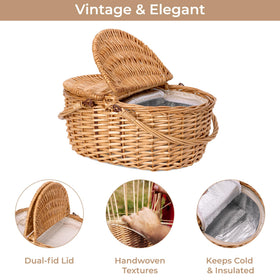 GRANNY SAYS washable lining simplifies cleanup after picnics