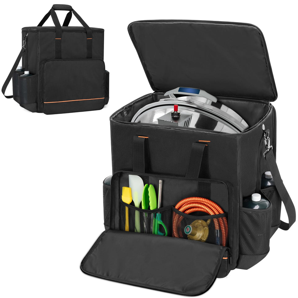 GRAOSO boat grill storage bag closed, durable and portable for on-the-go grilling