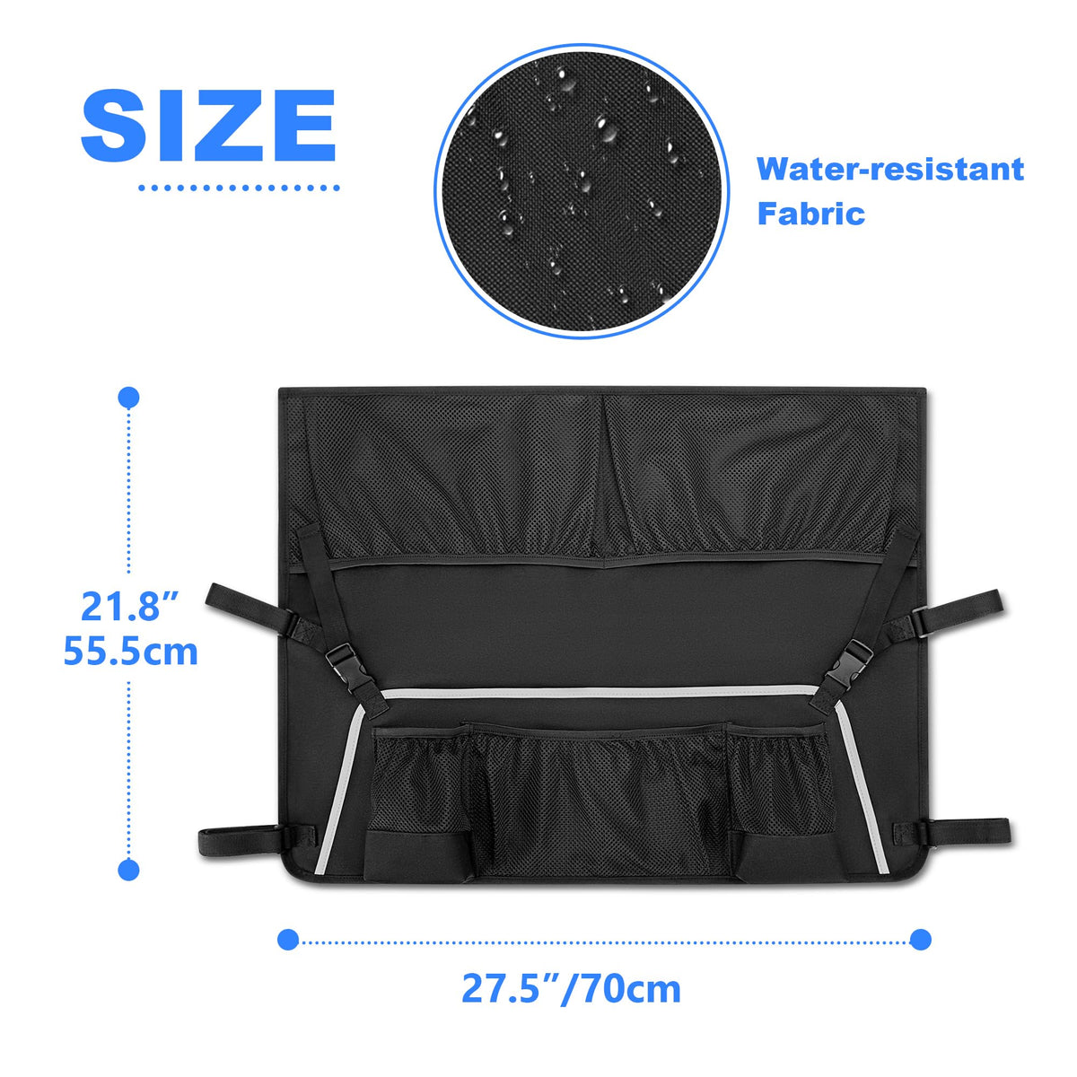 GRAOSO foldable storage bag stays compact when wagon is stored.