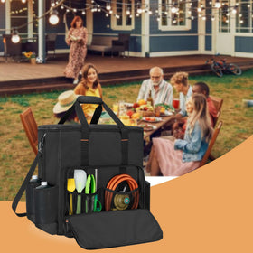 GRAOSO outdoor grilling bag in action, keeping essentials organized during trips