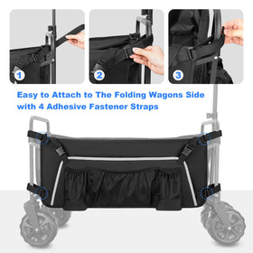 GRAOSO wagon side pocket keeps umbrella handy for sudden showers.