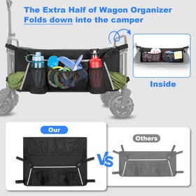 GRAOSO wagon side bag features front mesh pocket for easy accessories.