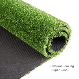 GRASS EXPRESS artificial grass turf close-up reveals durable backing and vibrant color