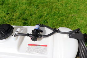 Grass Guardian spot spray gun enabling precise targeted treatment.