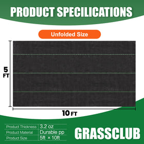 GRASSCLUB durable weave ground cover designed for long outdoor use.