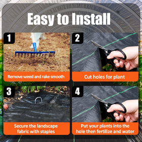 GRASSCLUB weed barrier fabric supports lawn and vegetable patch maintenance
