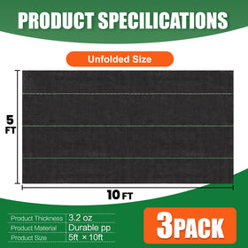GRASSCLUB heavy-duty ground cover mat provides durable weed suppression for gardens