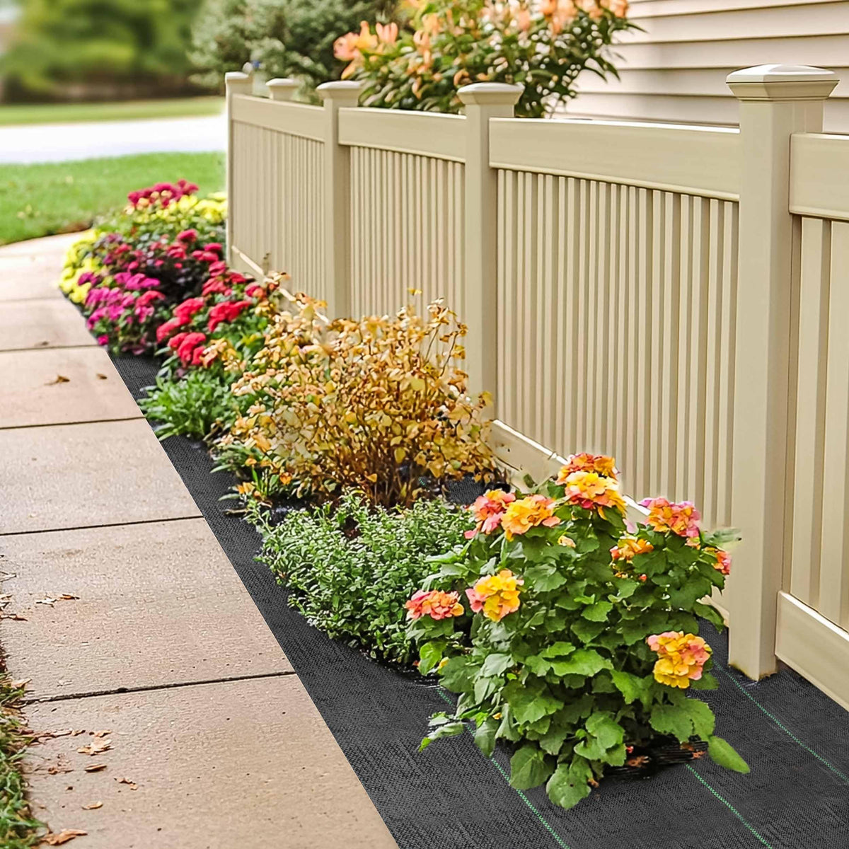GRASSCLUB versatile landscape fabric suitable for gardens and drainage.