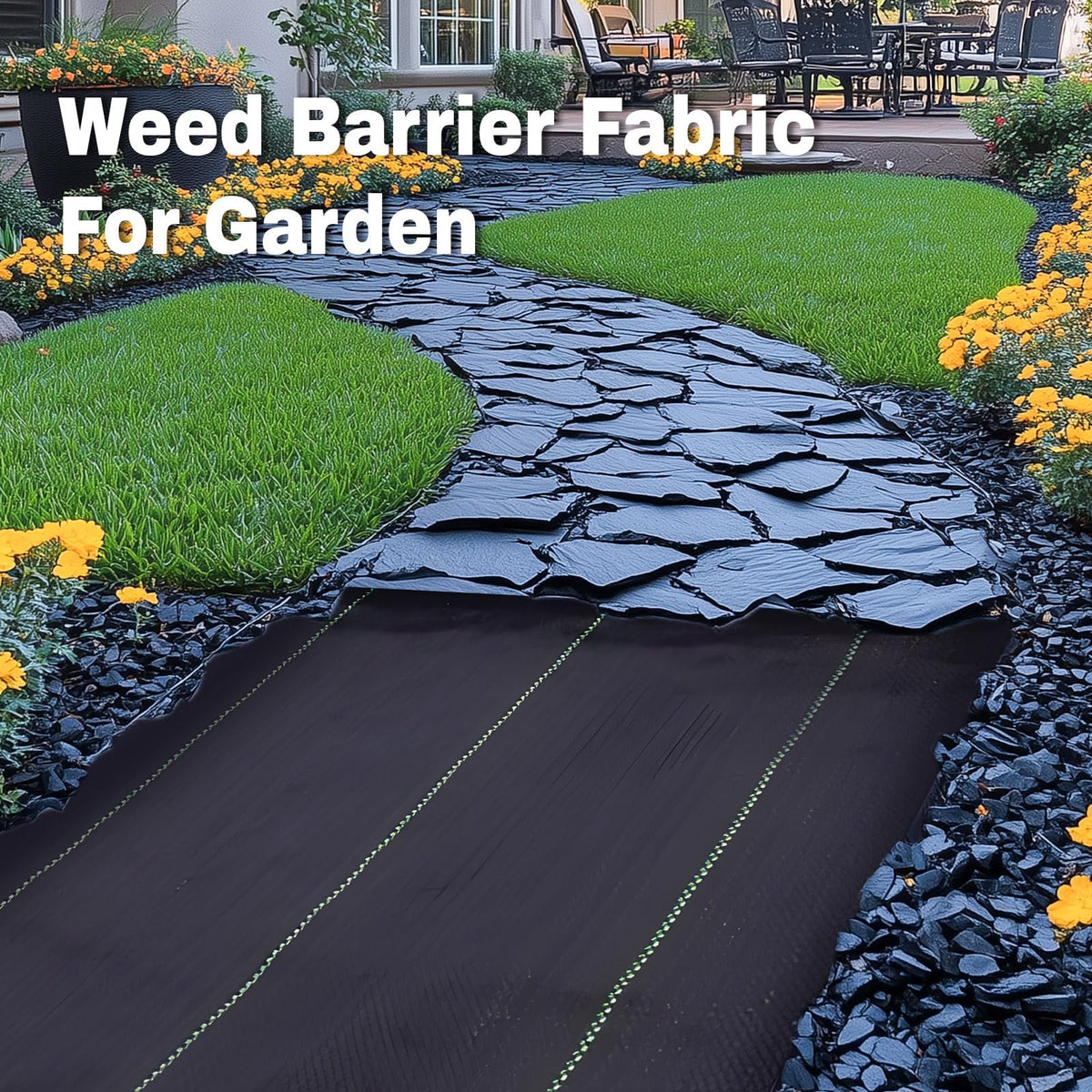 GRASSCLUB fabric supports gravel and adds surface longevity.
