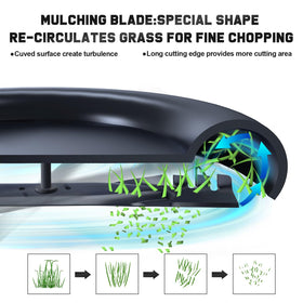 Grasscool 2-in-1 blade supports bagging and side discharge