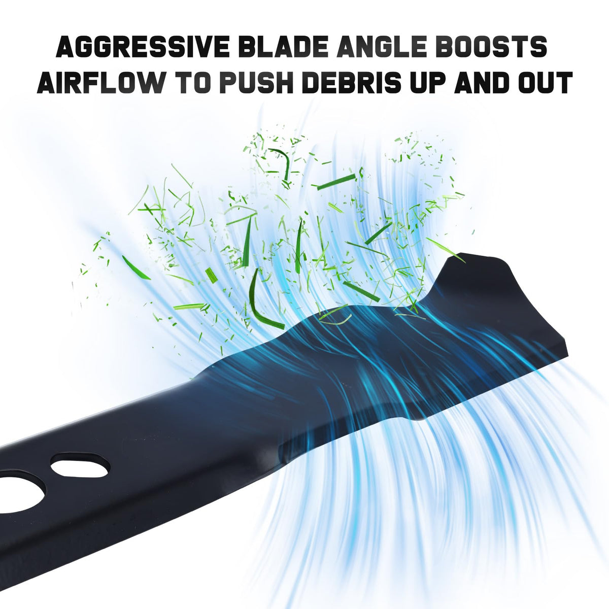 Grasscool 20-inch blade, 0.125 inch thick for durability.