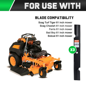 Grasscool 3-pack blades ready for quick replacement and minimized downtime