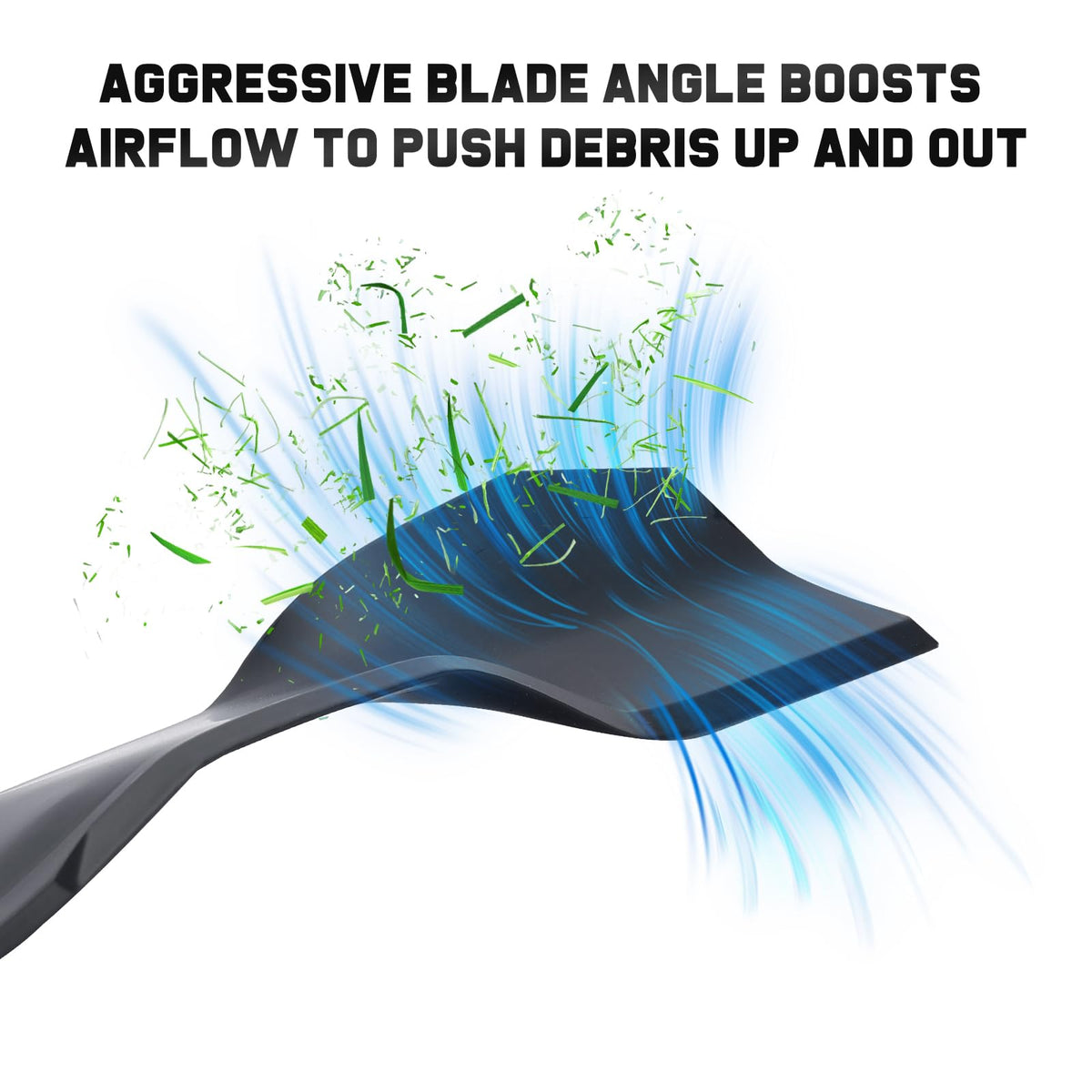 Grasscool 38-inch blade dimensions shown for precise deck fit.
